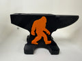 Bigfoot Sasquatch Magnetic Pocket Knife Display – 3D Printed Anvil Stand – Black & Orange