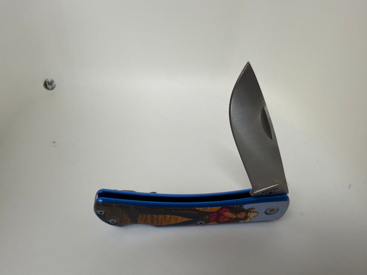 Bear & Son Farmhand “Cowgirl” Knife – Full-Color Western Artwork Made in USA