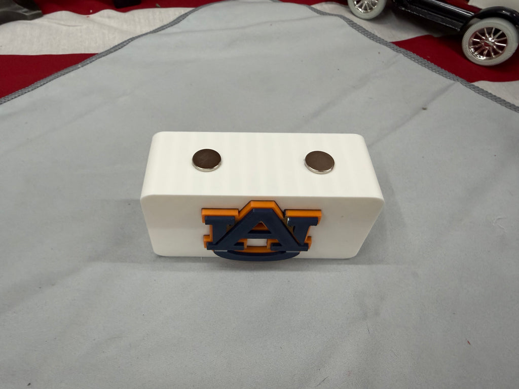 Auburn Tigers Magnetic Knife Display Stand – 3D Printed EDC Holder (4” x 2”)