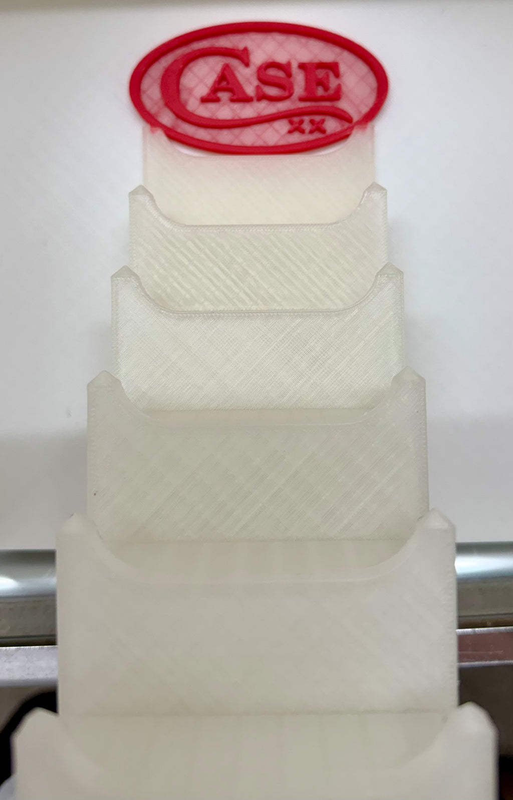 CASE XX 7-Tier 3D Printed Magnetic Knife Display Stand Translucent Collector Display