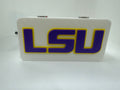 LSU Tigers Magnetic Knife Display Block 3D Printed White with Purple & Gold Pocket Knife Stand