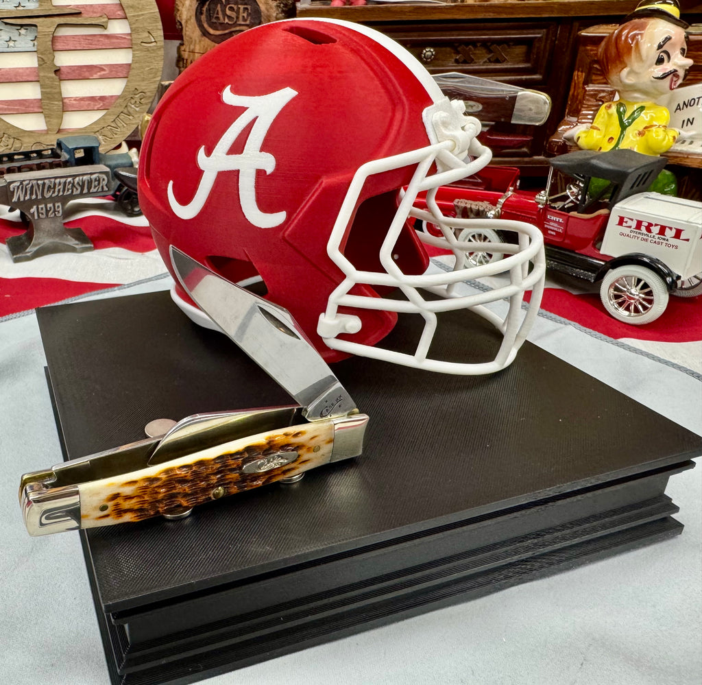 Alabama Crimson Tide Helmet Knife Display – 3D Printed Magnetic Collector Stand (8” x 8”)