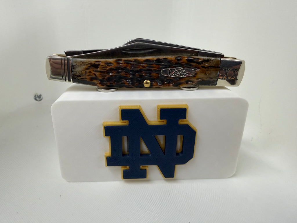 Notre Dame Fighting Irish Magnetic Knife Display Block 3D Printed Collector Stand
