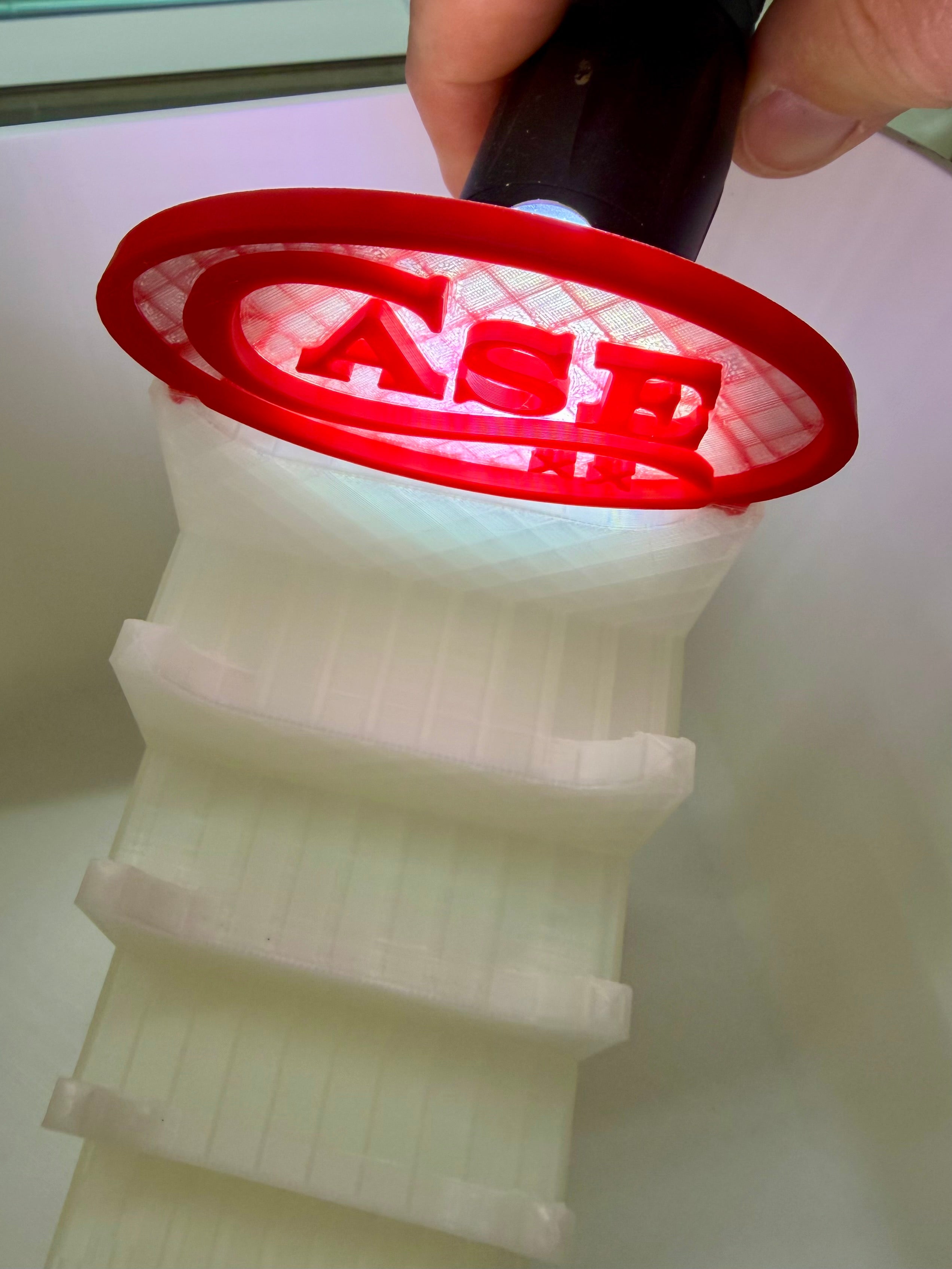 CASE XX 7-Tier 3D Printed Magnetic Knife Display Stand Translucent Collector Display