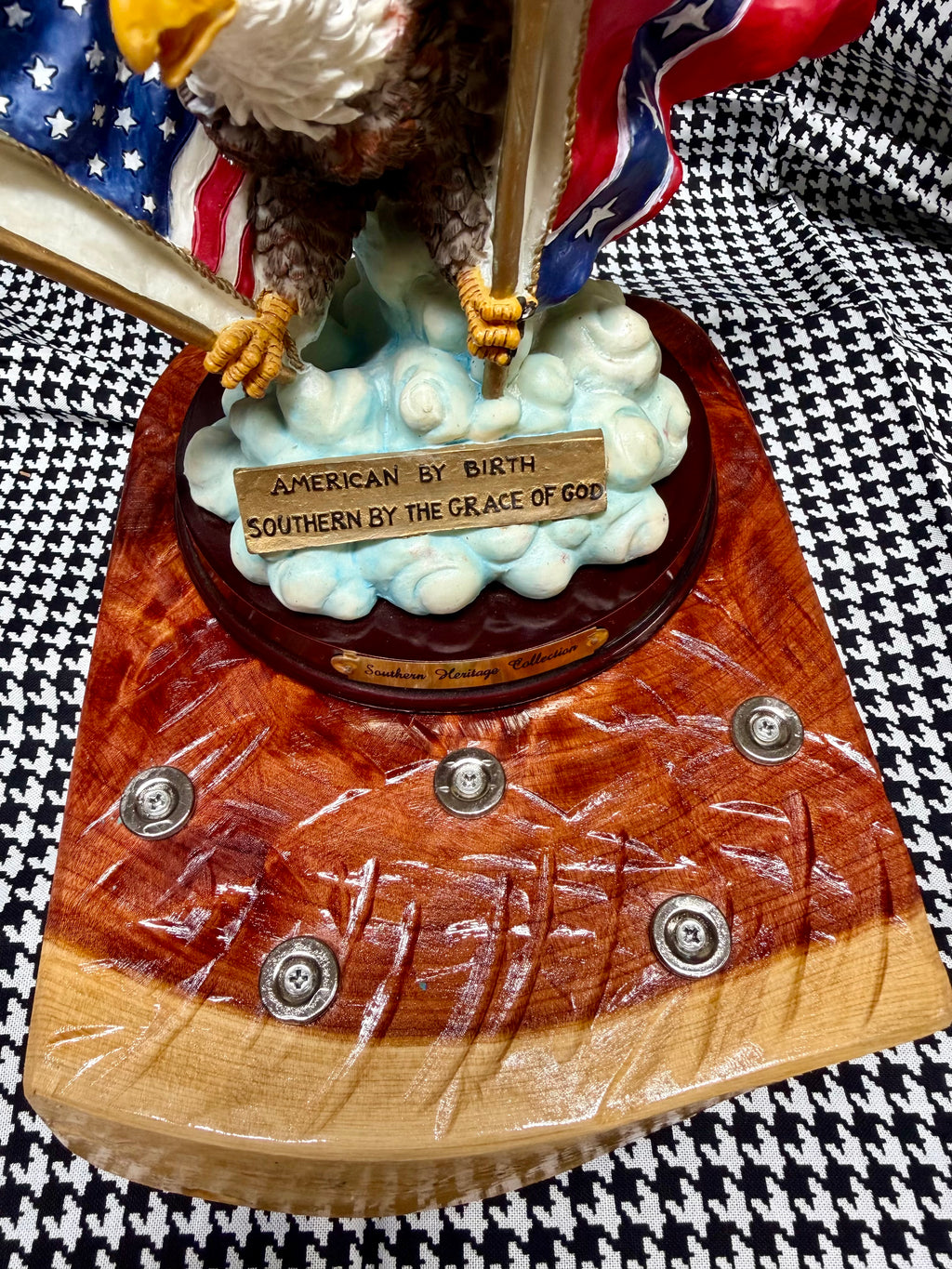 American by Birth, Southern by the Grace of God™ 3-Knife Magnetic Cedar Display