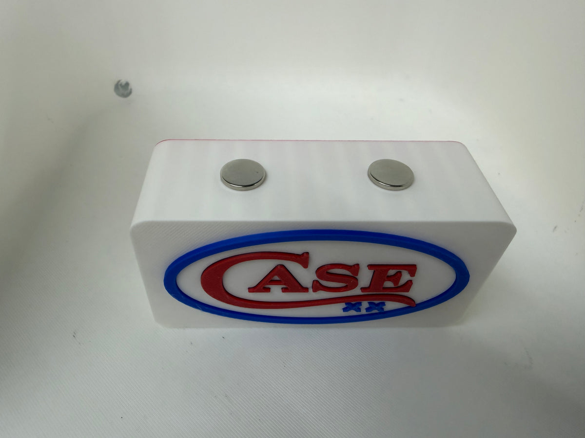 Case XX Magnetic Knife Display Block Red, White & Blue Premium 3D Printed Collector Stand