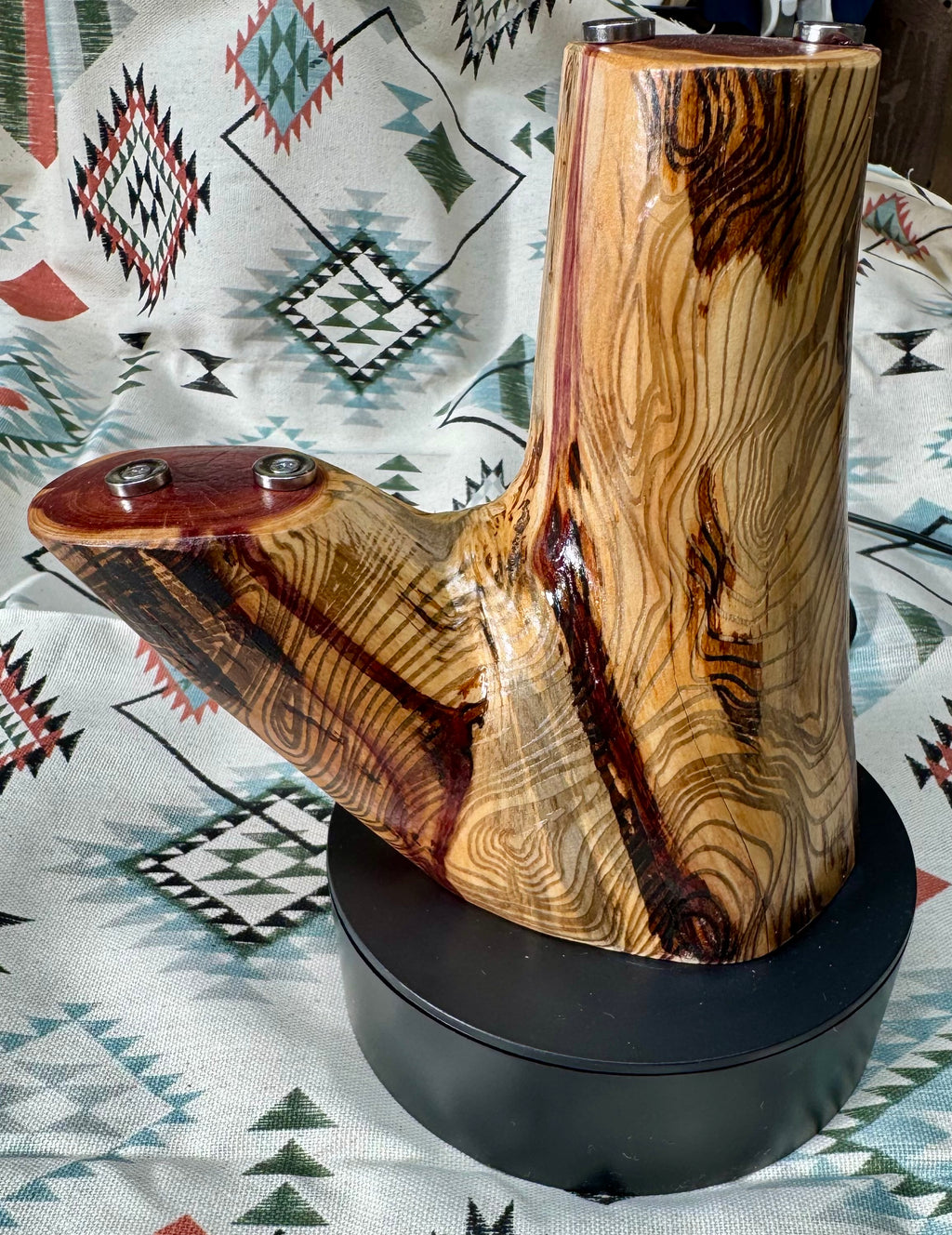 Handcrafted Rotating Cedar Case XX Knife Display – One of A Kind