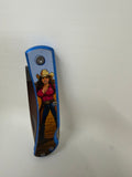 Bear & Son Farmhand “Cowgirl” Knife – Full-Color Western Artwork Made in USA