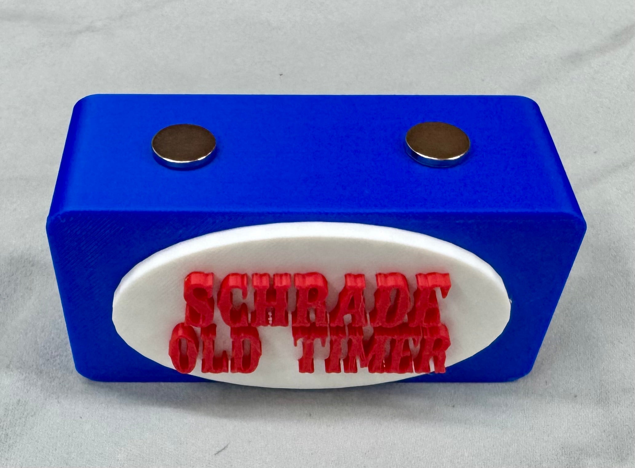 Schrade Old Timer Magnetic Knife Display Red, White & Blue 3D Printed Stand Classic Collector Display
