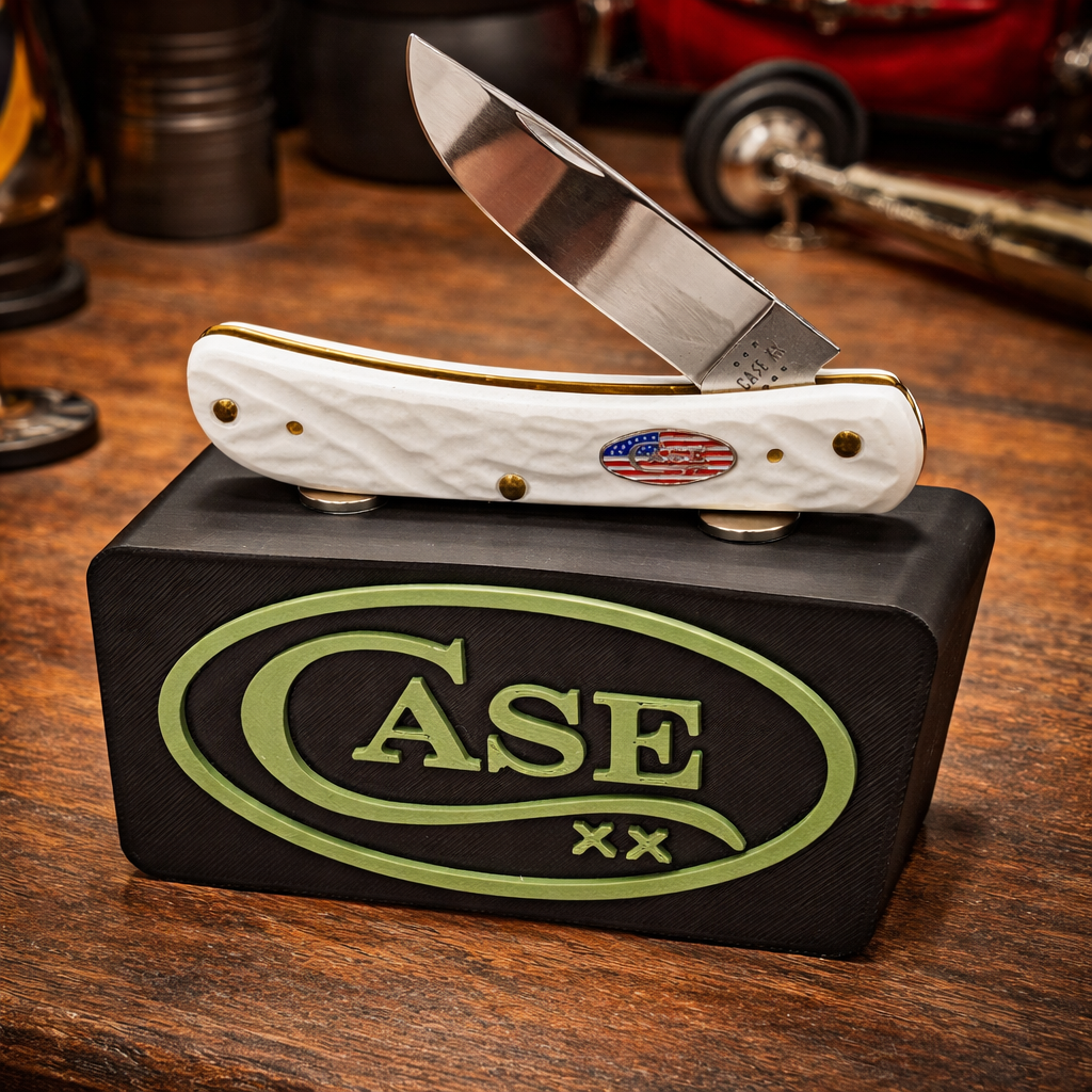 Case XX 3D Printed Magnetic Knife Display – OD Green Logo | Compact EDC Stand | Strong Magnet Hold