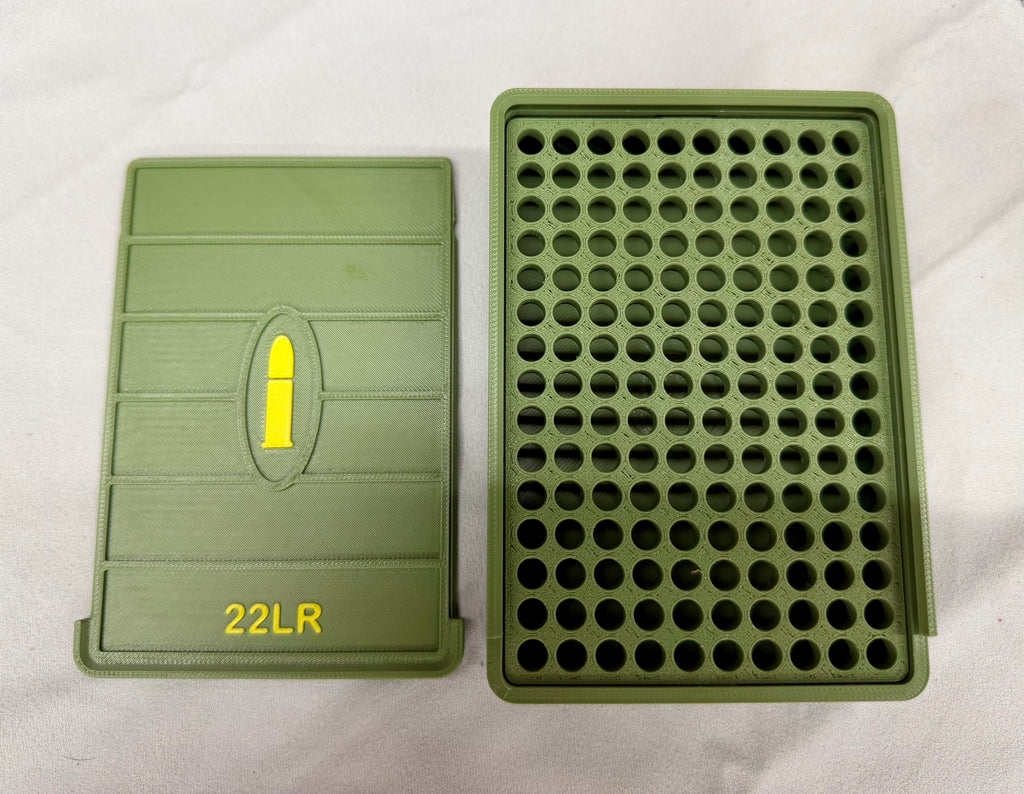 .22LR Tactical Ammo Box – 150 Round Capacity | OD Green Sliding Lock Case
