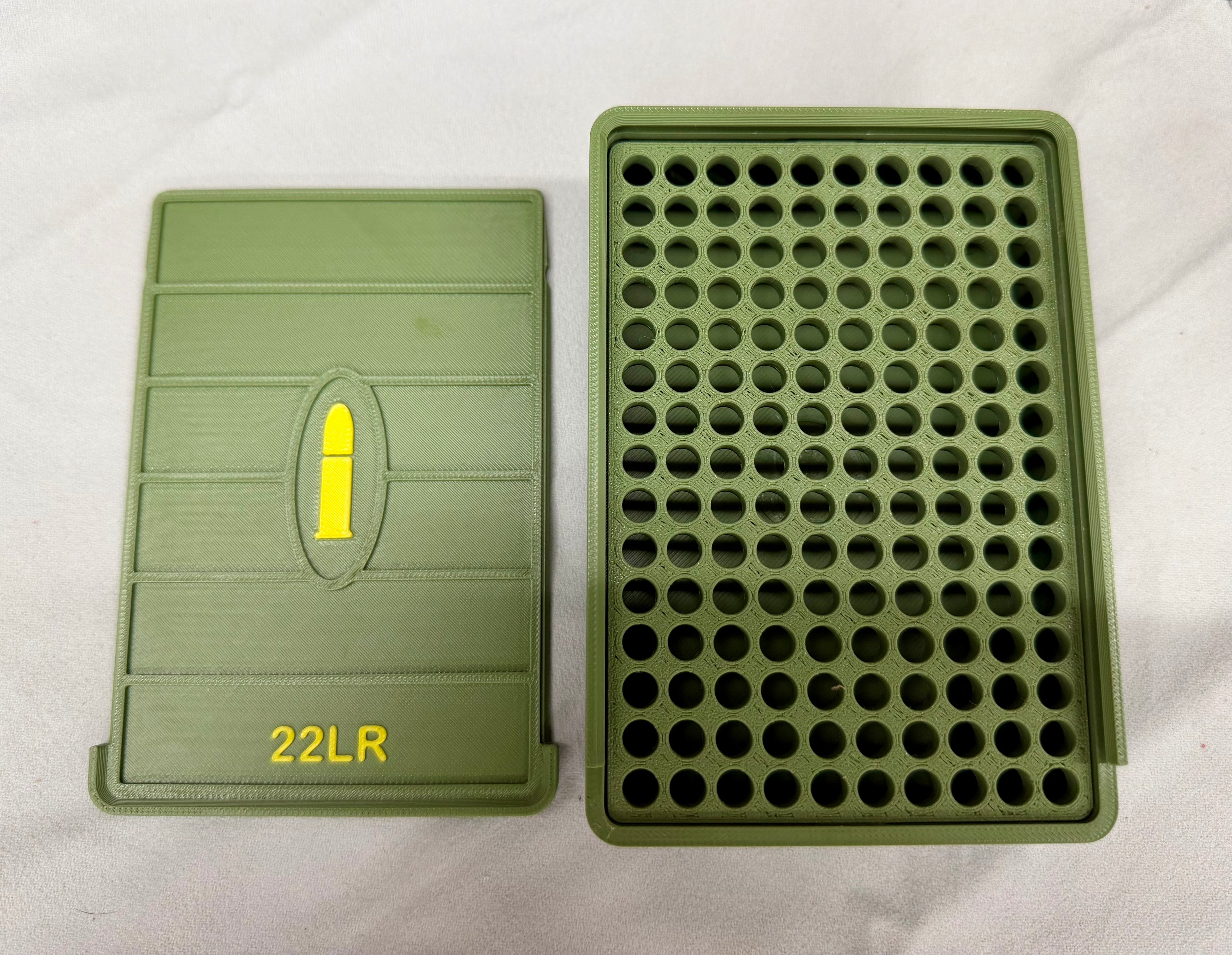 .22LR Tactical Ammo Box – 150 Round Capacity | OD Green Sliding Lock Case
