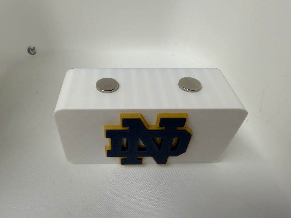 Notre Dame Fighting Irish Magnetic Knife Display Block 3D Printed Collector Stand
