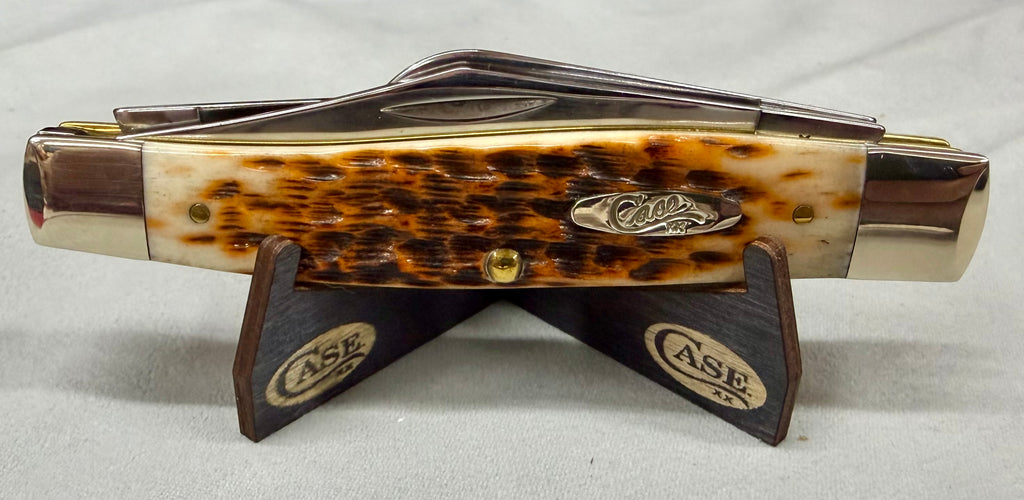 Case XX Black Wooden Knife Stand Stand - 5 Pack