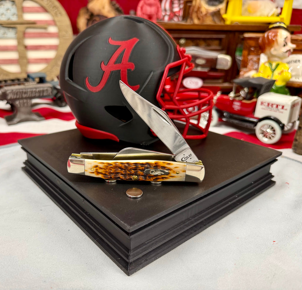 Special Edition Alabama Crimson Tide Helmet Knife Display – Magnetic 3D Printed Stand (8” x 8”)