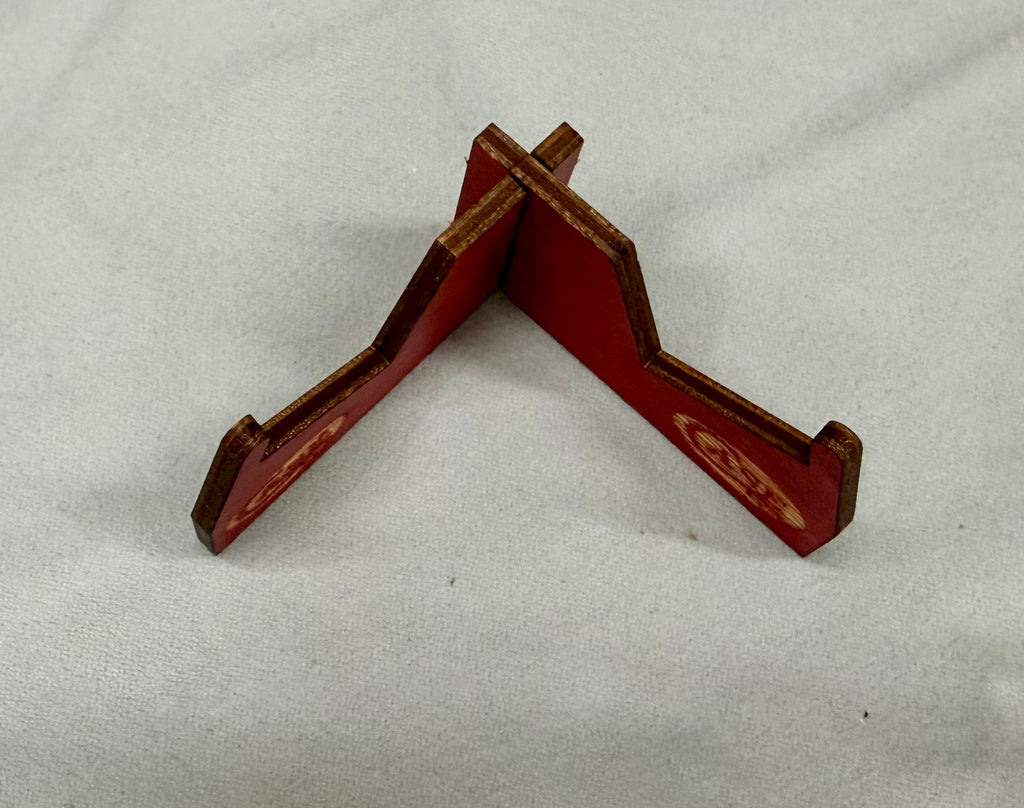 Case XX Red Wooden Knife Stand Stand - 5 Pack