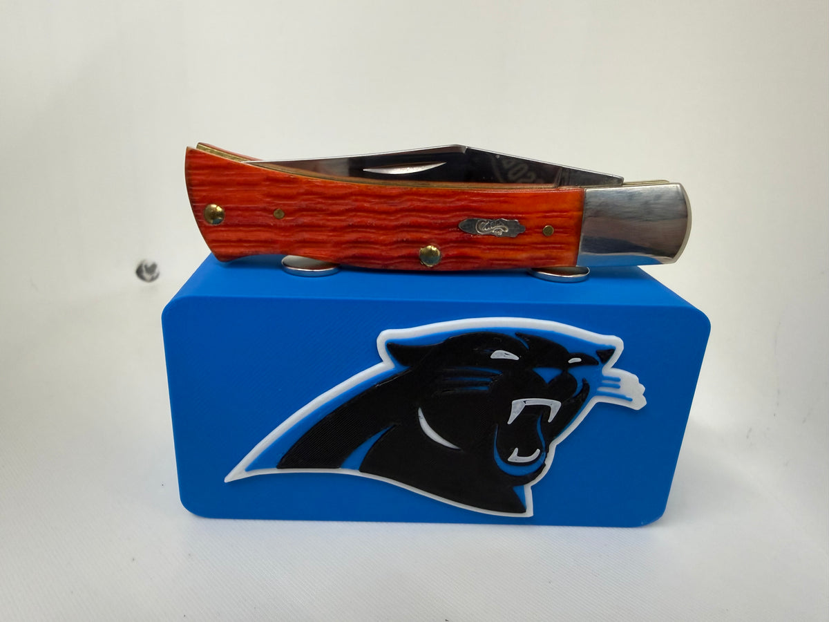 Carolina Panthers Magnetic Pocket Knife Display Block – 3D Printed