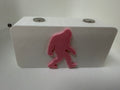 Bigfoot Sasquatch Magnetic Knife Display Block Premium 3D Printed Collector Stand Pink & White