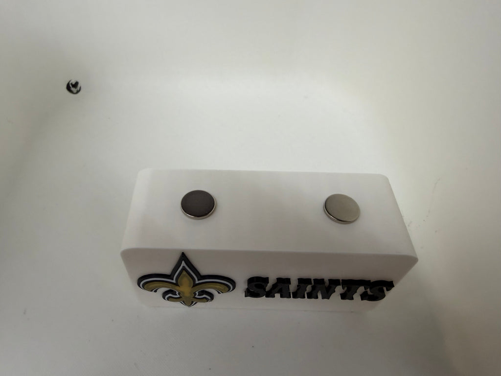 New Orleans Saints Magnetic Pocket Knife Display Block – 3D Printed