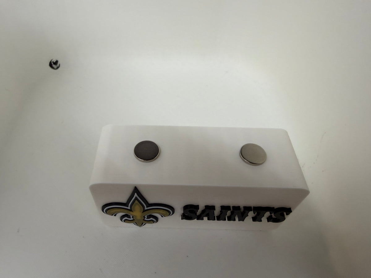 New Orleans Saints Magnetic Pocket Knife Display Block – 3D Printed