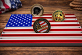 American Flag Challenge Coin Display – 3D Printed Patriotic Coin Holder (5” x 9.5”)