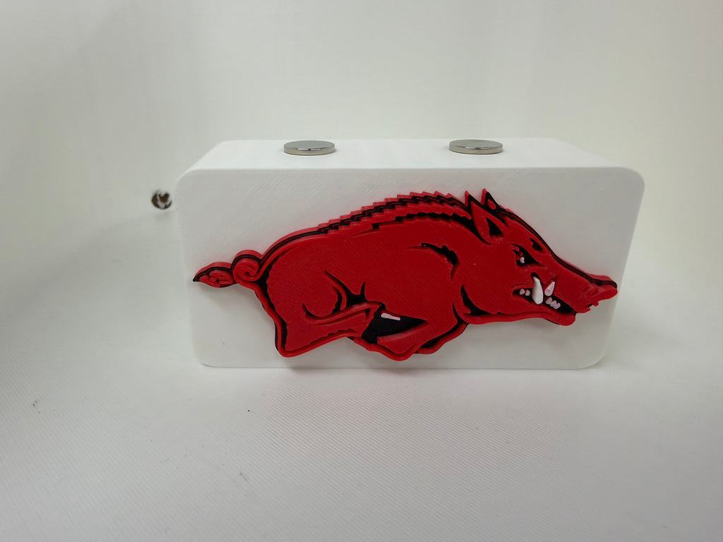 Arkansas Razorbacks Magnetic Knife Display – 3D Printed HOG Stand