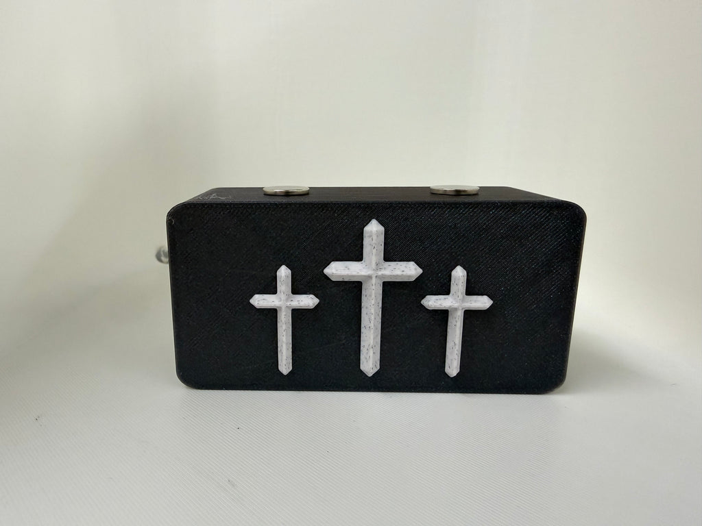 Three Cross Magnetic Knife Display Stand – Faith-Inspired 3D Printed Collector Display