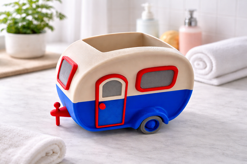 3D Printed Camper Soap Dispenser Holder – Multi Color Bathroom Decor for Bath & Body Works Foaming Soap