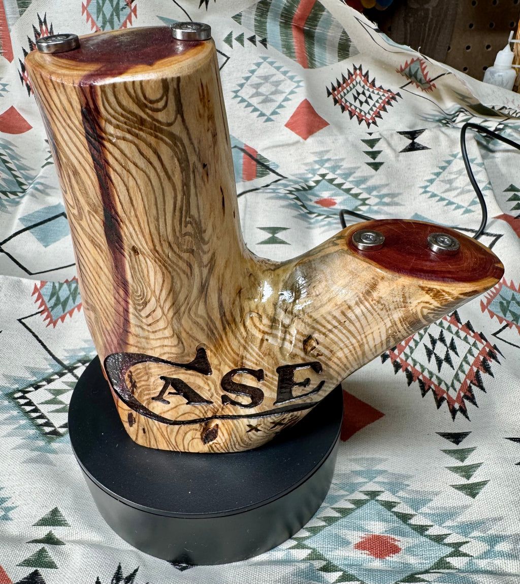 Handcrafted Rotating Cedar Case XX Knife Display – One of A Kind