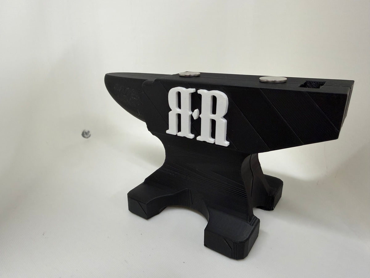 Rough Ryder RR Magnetic Pocket Knife Display Stand 3D Printed Anvil Black