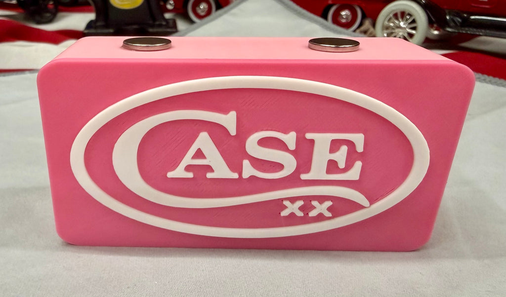Pink Case XX Magnetic Knife Display Stand – 3D Printed EDC Holder (4” x 2” x 1.5”)