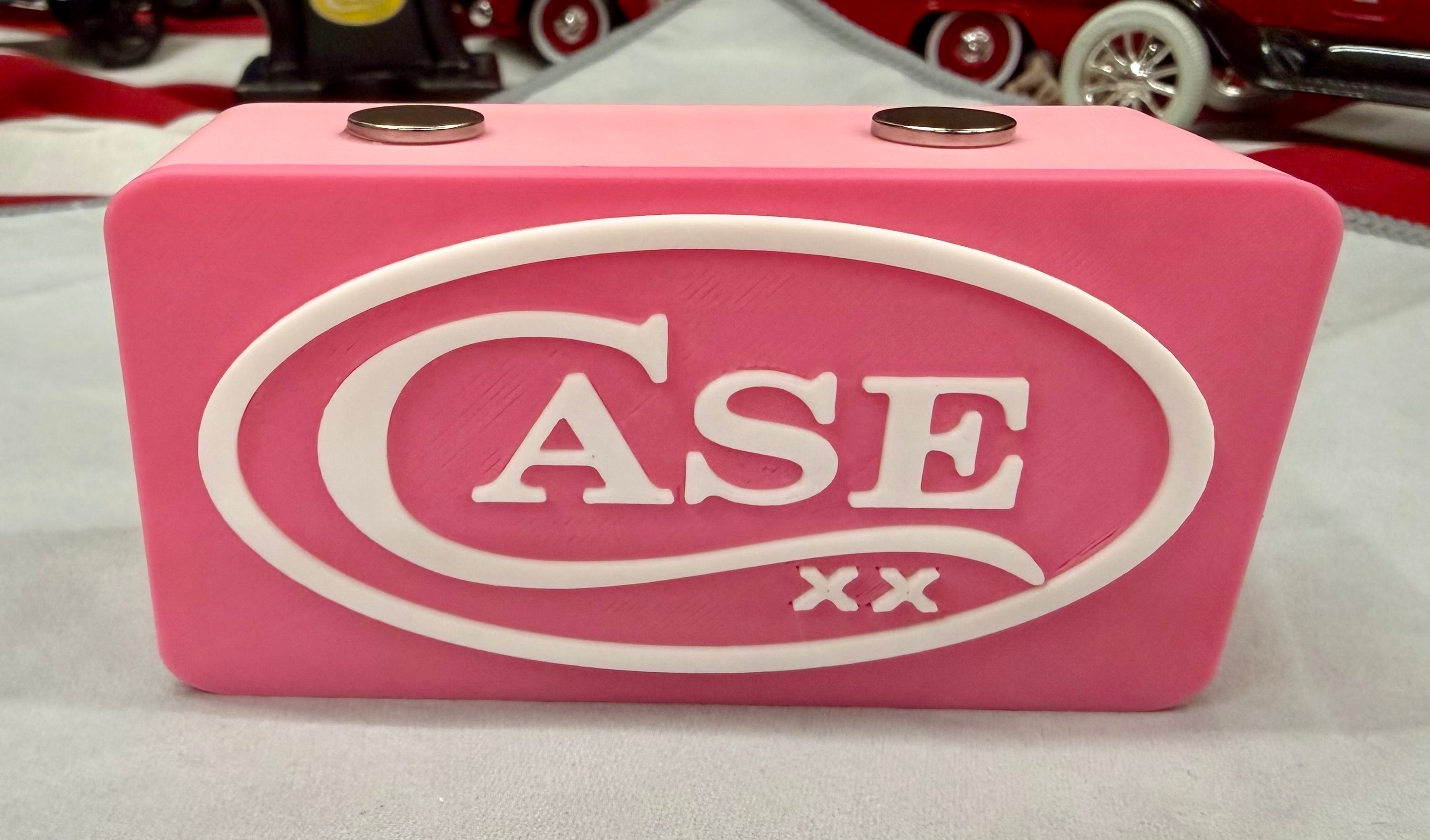 Pink Case XX Magnetic Knife Display Stand – 3D Printed EDC Holder (4” x 2” x 1.5”)