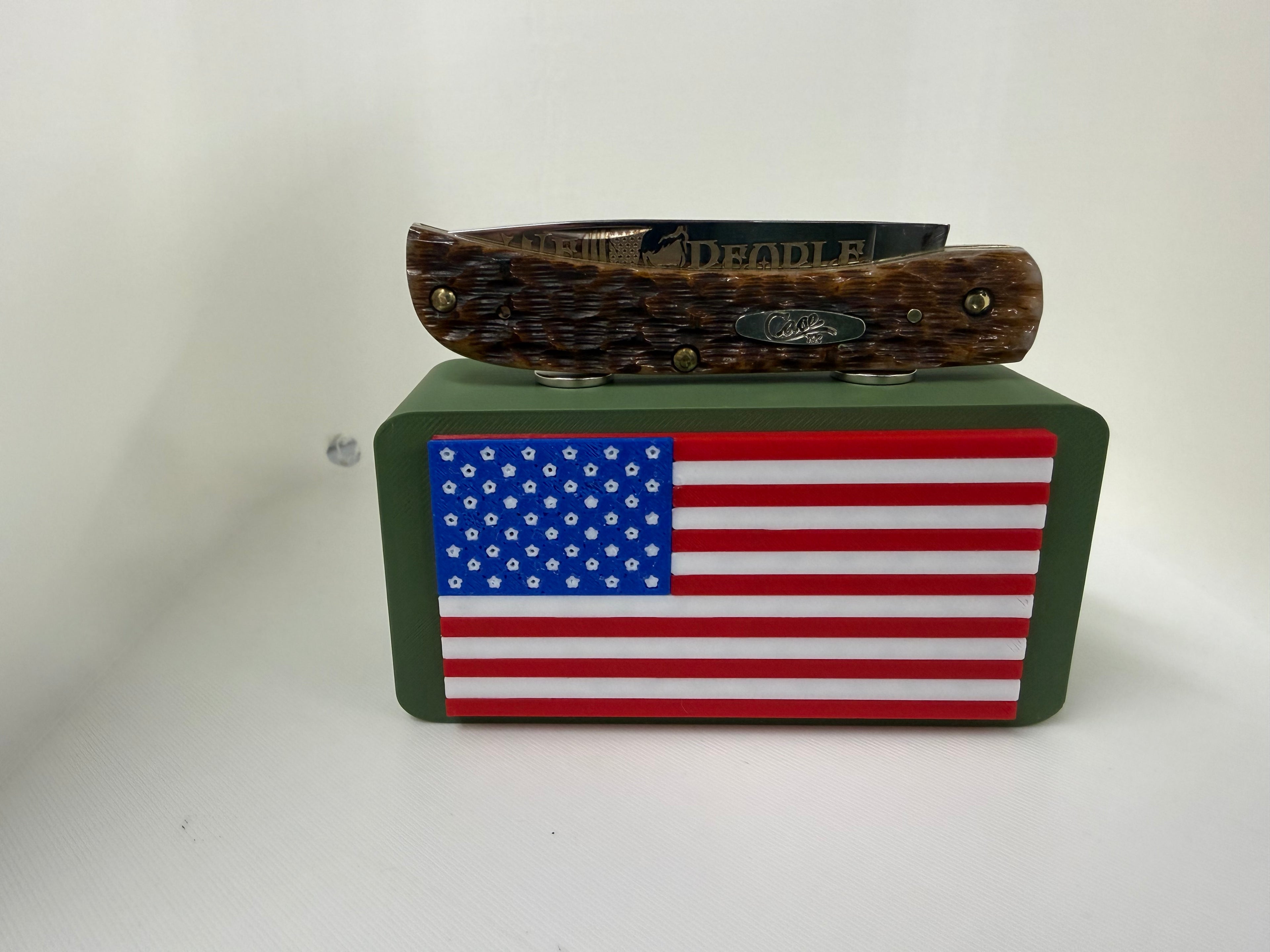 2026 Case XX Sod Buster Jr. – Custom “We The People” Edition – Dark Amber Bone