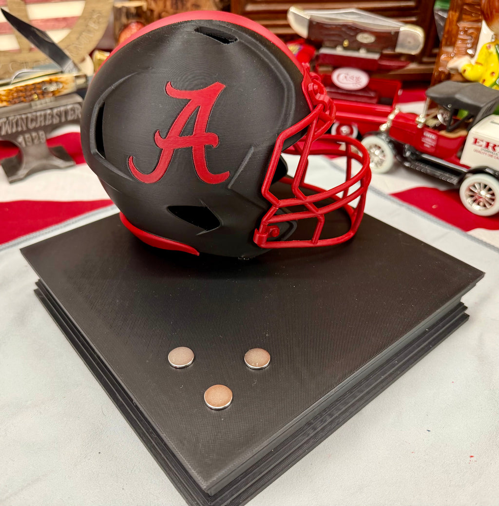 Special Edition Alabama Crimson Tide Helmet Knife Display – Magnetic 3D Printed Stand (8” x 8”)