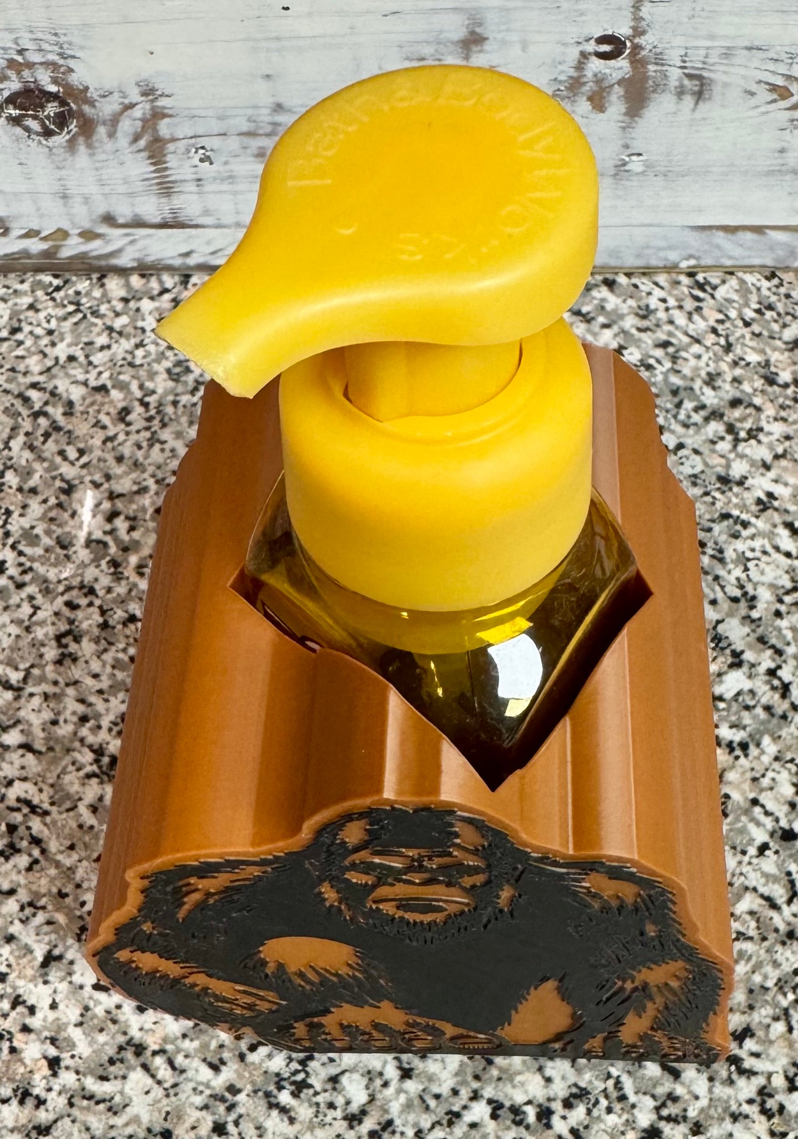 Sasquatch Foaming Soap Dispenser Holder – 3D Printed Rustic Bathroom Decor | Rugged Finds Collection
