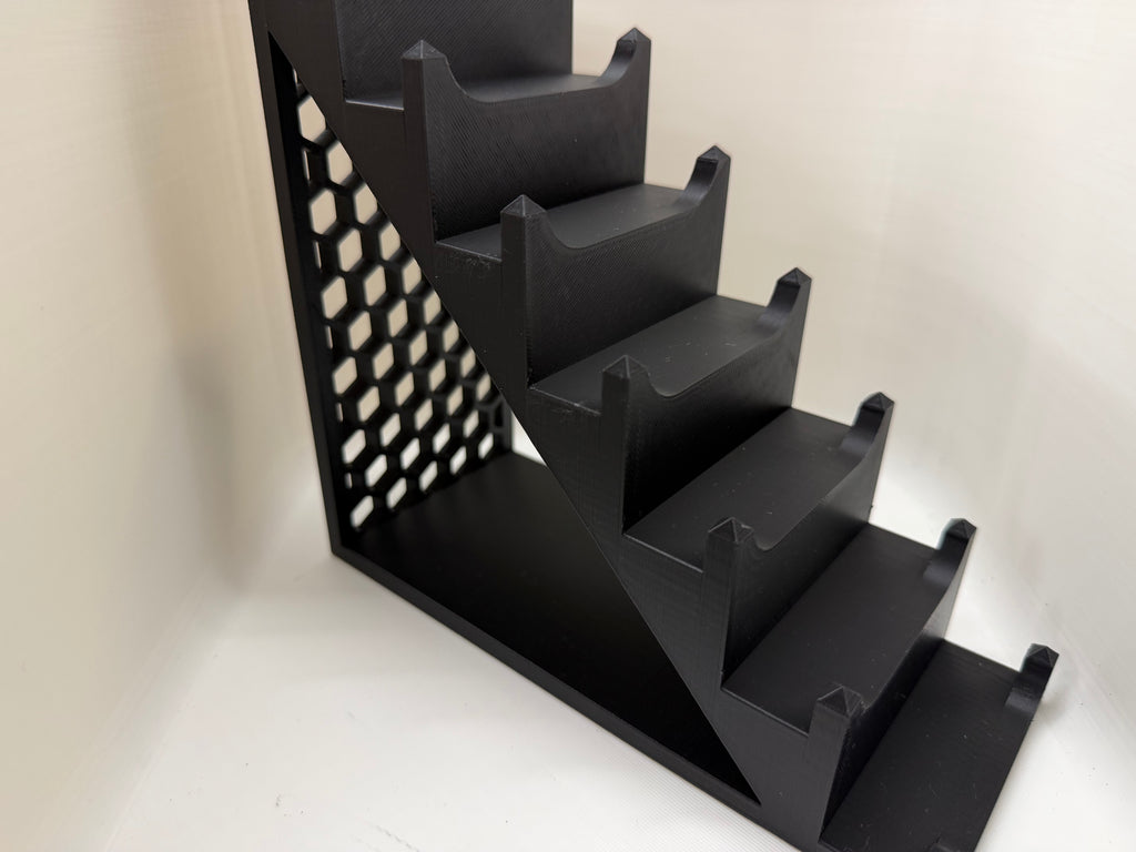 Case XX 7-Tier Knife Display Tower 3D Printed Collector Stand Black & Orange