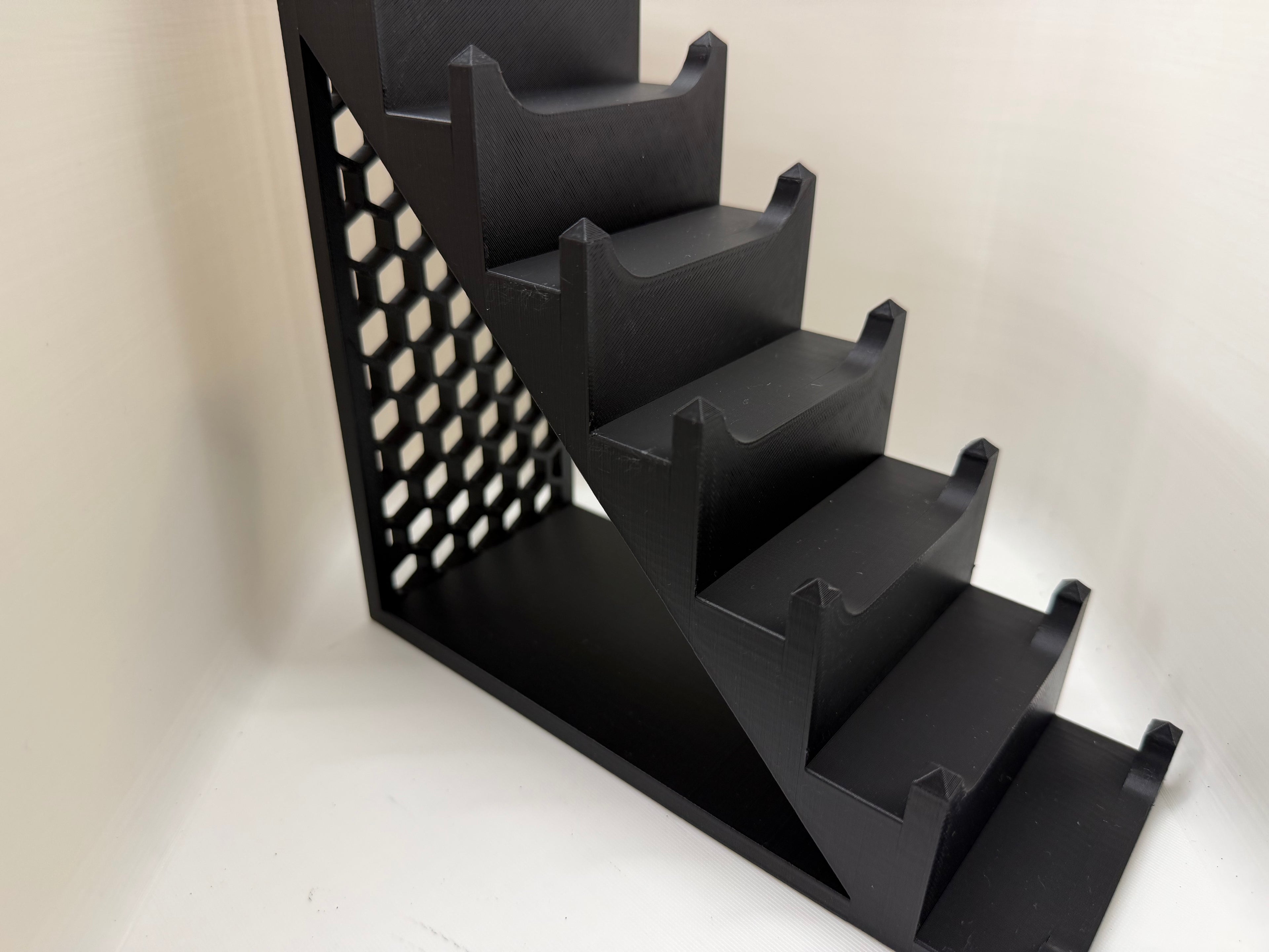 Case XX 7-Tier Knife Display Tower 3D Printed Collector Stand Black & Orange