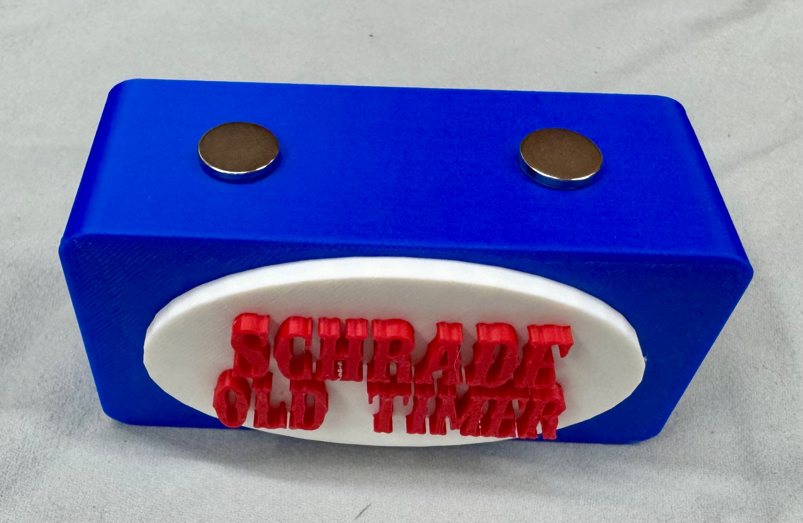 Schrade Old Timer Magnetic Knife Display Red, White & Blue 3D Printed Stand Classic Collector Display