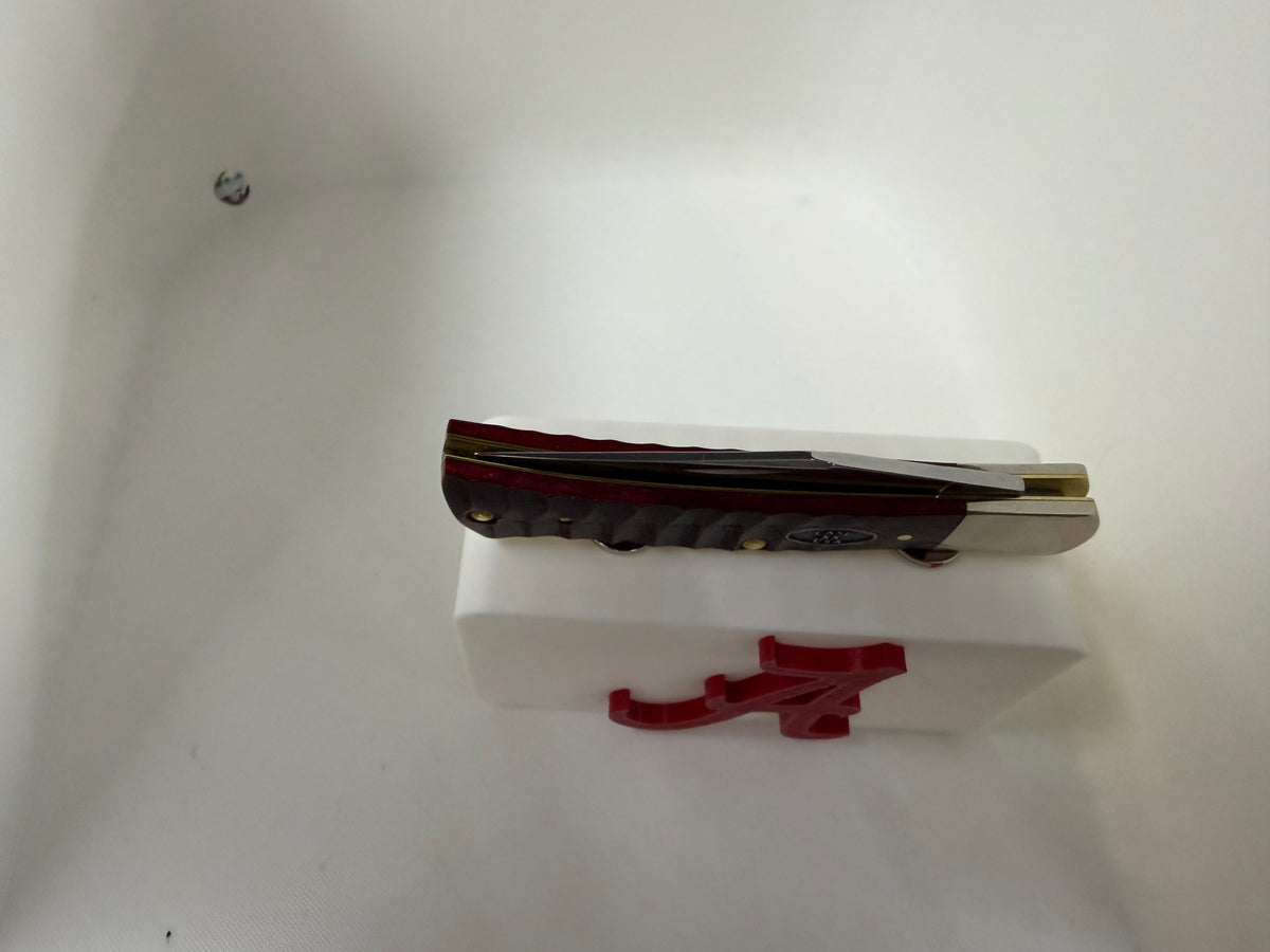 Alabama Crimson Tide 3D Printed Magnetic Pocket Knife Display Block – Crimson & White Roll Tide Edition
