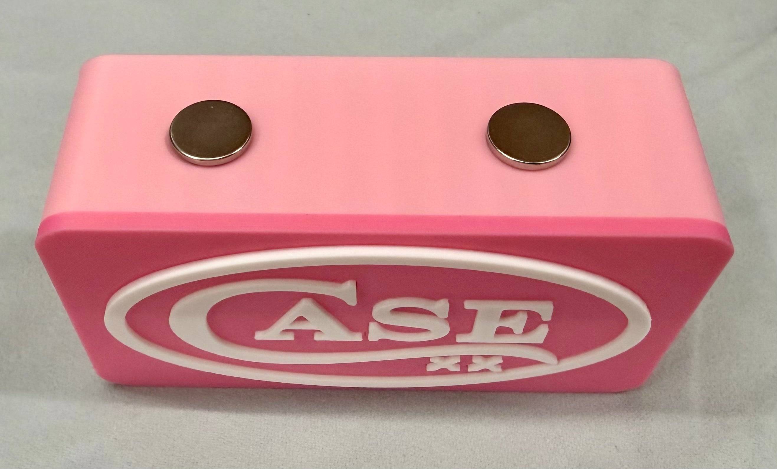 Pink Case XX Magnetic Knife Display Stand – 3D Printed EDC Holder (4” x 2” x 1.5”)
