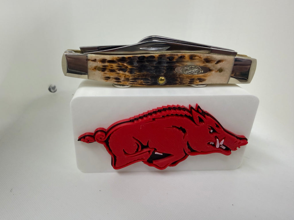 Arkansas Razorbacks Magnetic Pocket Knife Display Block – SEC Team Colors