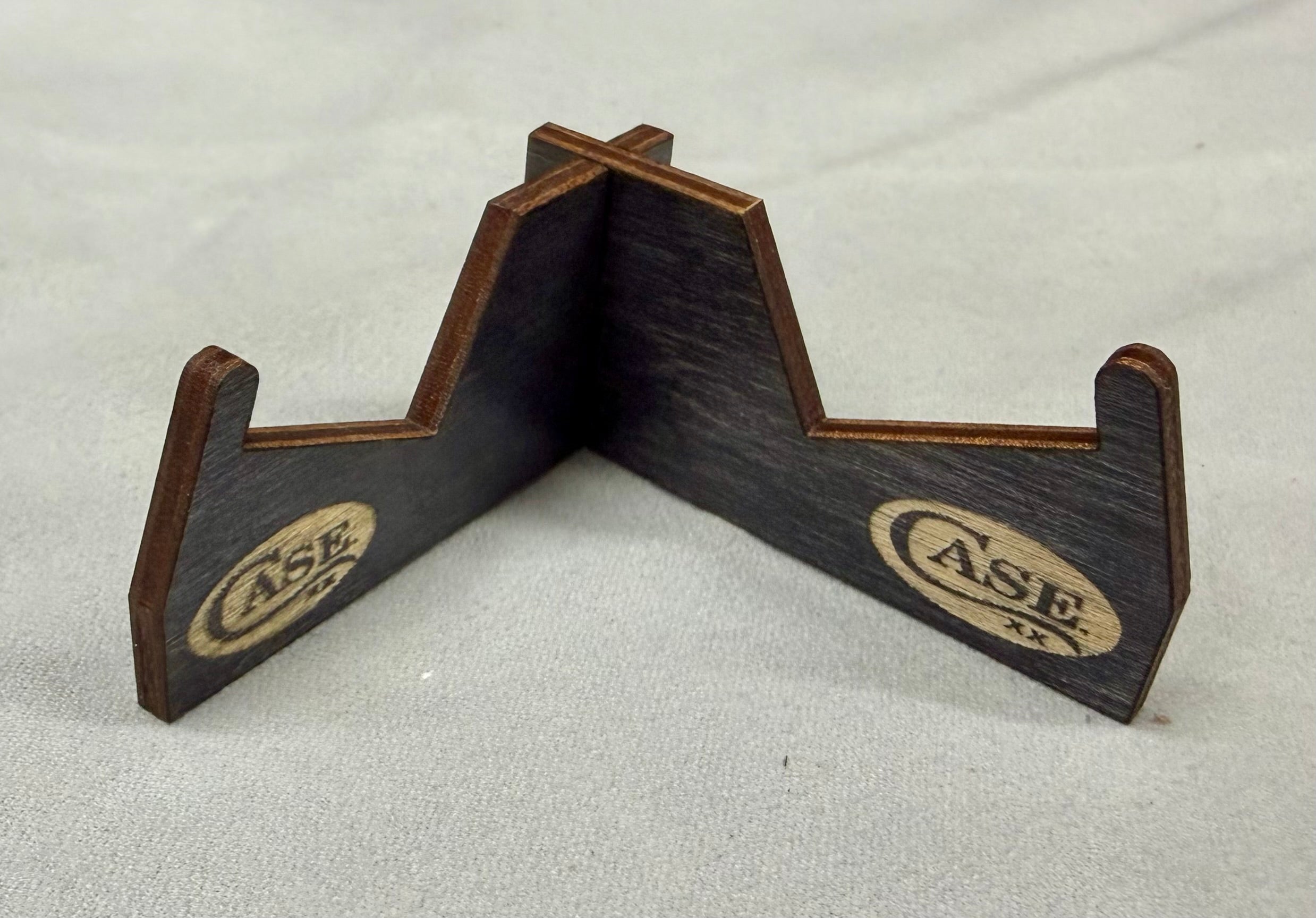 Case XX Black Wooden Knife Stand Stand - 5 Pack