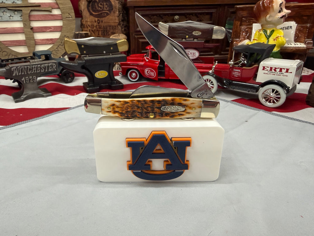 Auburn Tigers Magnetic Knife Display Stand – 3D Printed EDC Holder (4” x 2”)