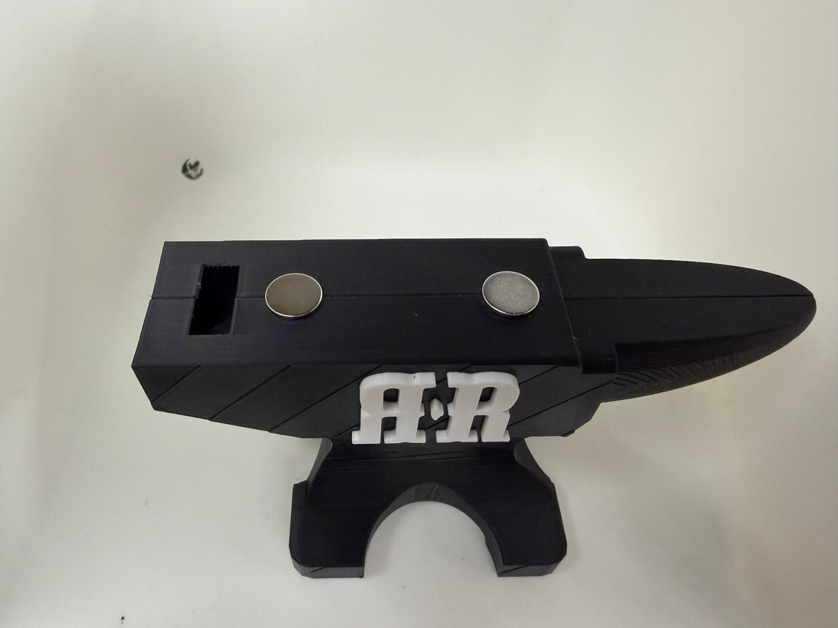 Rough Ryder RR Magnetic Pocket Knife Display Stand 3D Printed Anvil Black