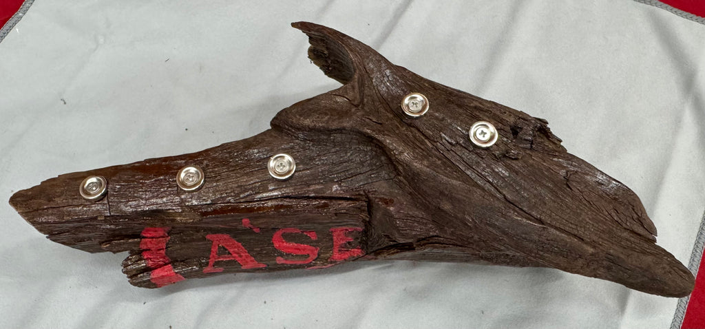 Alabama Driftwood Case XX Knife Display – Handcrafted Magnetic Collector Stand
