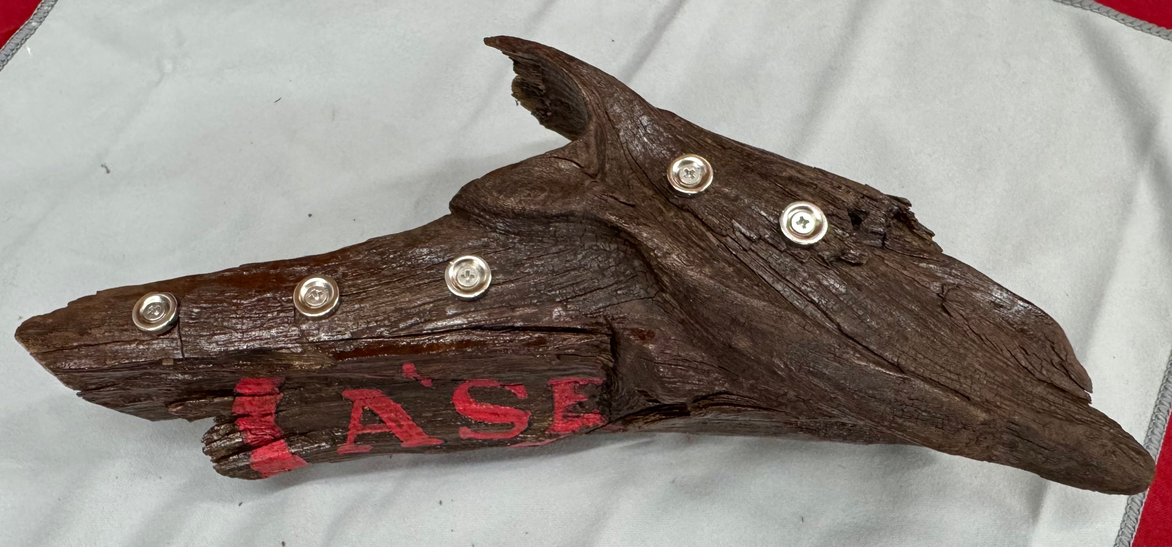 Alabama Driftwood Case XX Knife Display – Handcrafted Magnetic Collector Stand