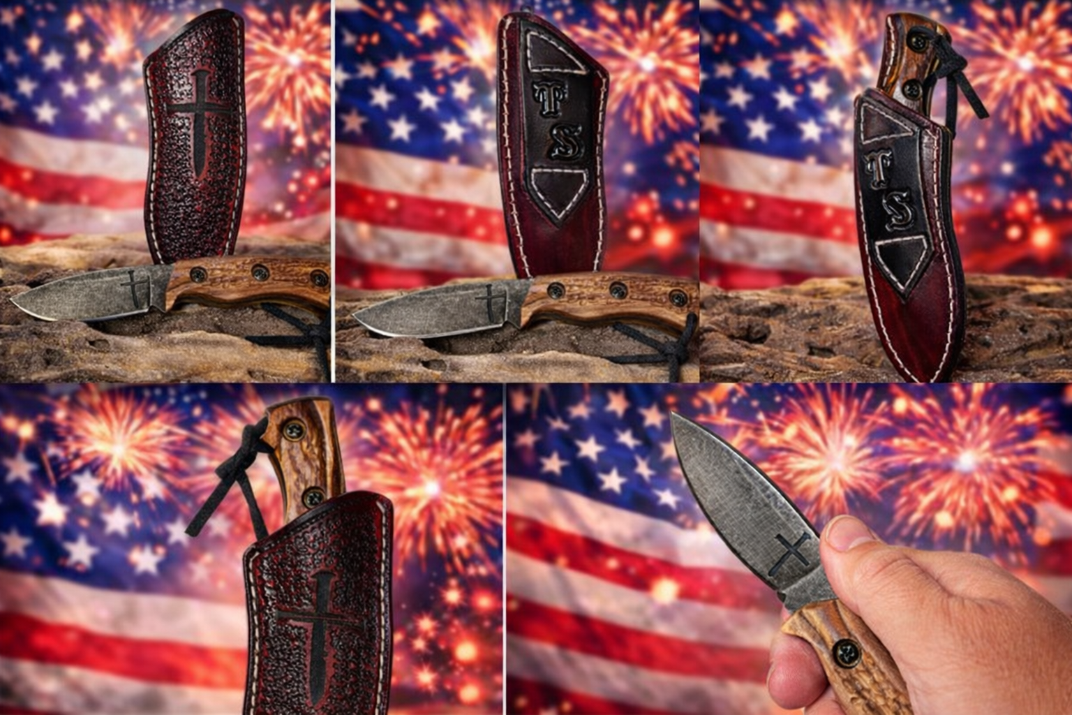 7 Inch "Mini Huntsmen" Fixed Blade Hunting/Skinning EDC Knife