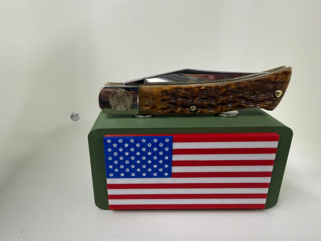 2026 Case XX Axe Handle – Custom Dark Amber Bone – Crossed Axe Edition