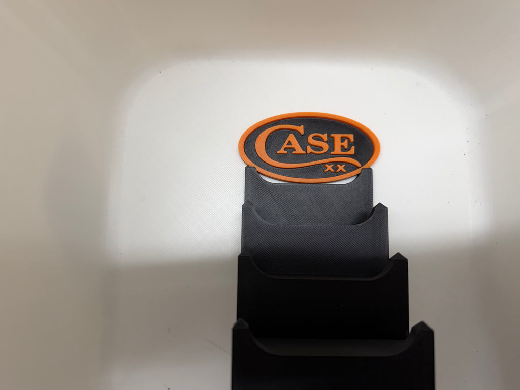 Case XX 7-Tier Knife Display Tower 3D Printed Collector Stand Black & Orange