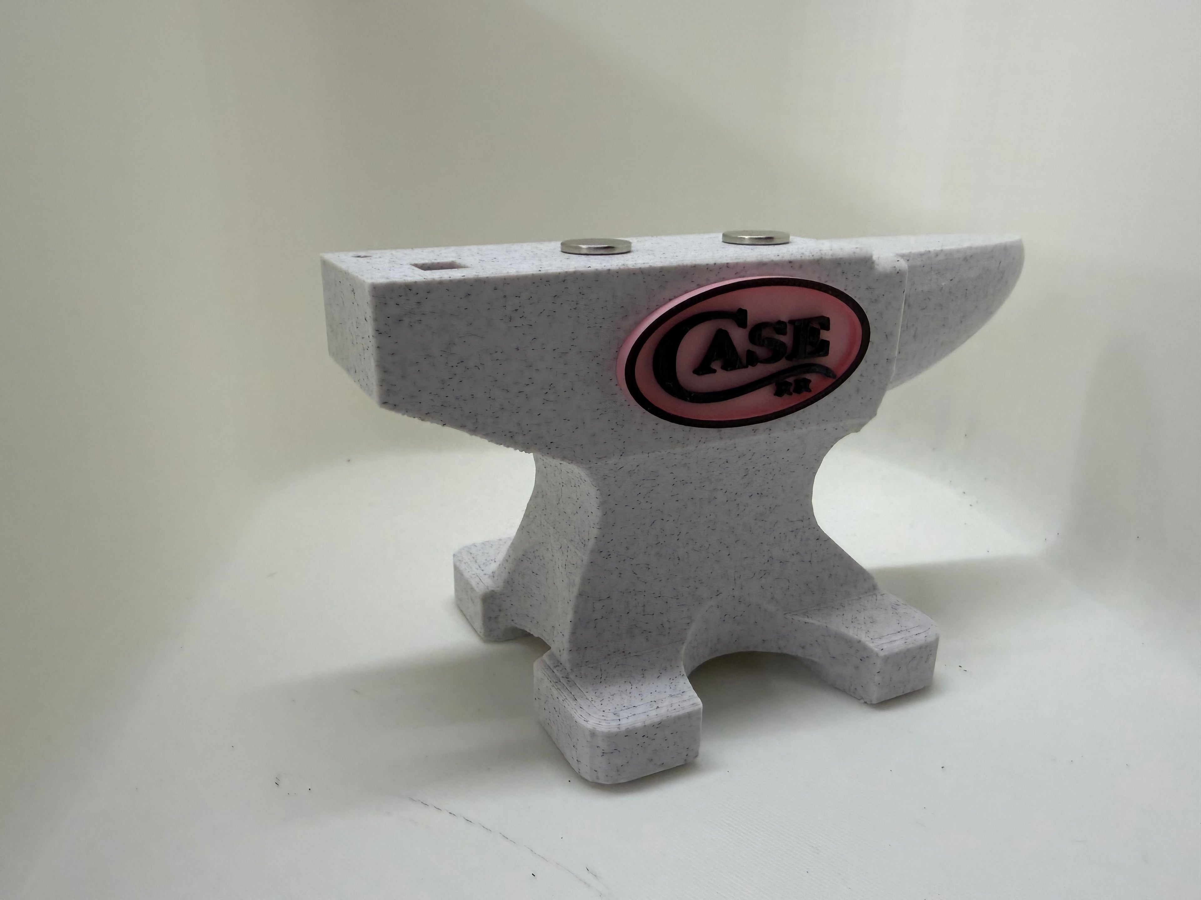 Case XX Magnetic Anvil Knife Display Marble & Pink